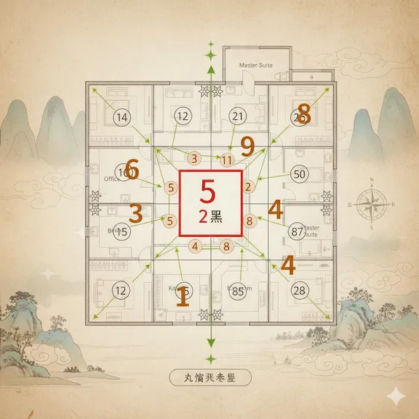 Feng Shui de Estrellas Volantes – Armonización energética de tu espacio según el tiempo y el espacio